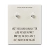Philip Jones Mother and Daughter Quote Heart Earrings Created with