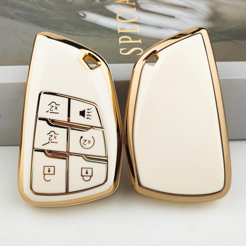 OLLEN Soft TPU Key Fob Cover, Fit for 2021-2025 2026