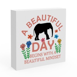 Mindfulness Affirmation Quotes For Women Men Friends Motivational Mindset Home Office Desk Sign Gifts for Student Colleague Positive Mindset Office Decorations Inspirational Self Care Gifts