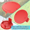 MUFUSHAN 2Pcs Rasentrimmer Spulenkappen, F016800431 Spulenabdeckung Kompatibel mit Bosch AFS