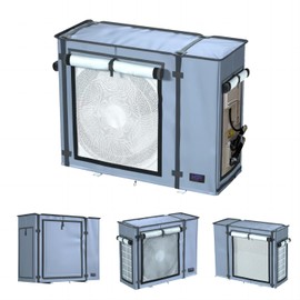 NGB Mini Split Cover for Air Conditioner Outdoor Unit,29.1" L x 11.8" W x 21.7" H for Ductless Air Conditioning Protected Operation Universal for Mini Split Condenser HVAC Units All Seasons.