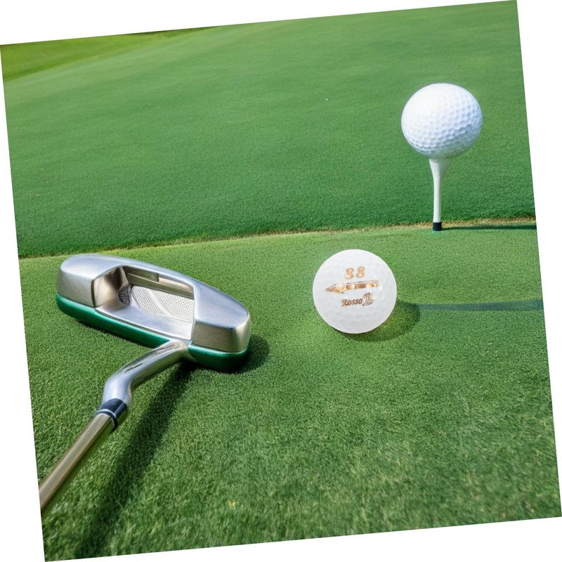 BESPORTBLE 6pcs Rubber Golf Practice Balls Realistic Feel for Training