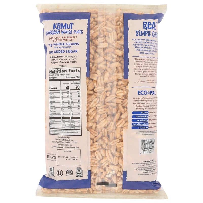 Nature's Path Organic - Cereal Kamut Puffs - 6 oz