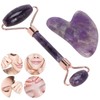 Portable Face Roller Massager Facial Beauty Roller Heart Shaped Gua