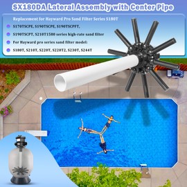 Bonbo SX180DA Lateral Assembly with Center Pipe Replacement for Hayward Sand Filter Compatible with Pro Sand Filter Series S180T, S210T, S220T etc