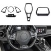 RAZPOY for Camaro Carbon Fiber Interior Trim Kit, 6PCS Gear