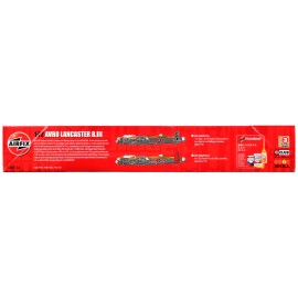 Airfix DCD Level 3 1/72 Plastic Model Kit Diecast Aircraft Toy of Avro Lancaster Bomber with 2 Scheme Options Casting Technique