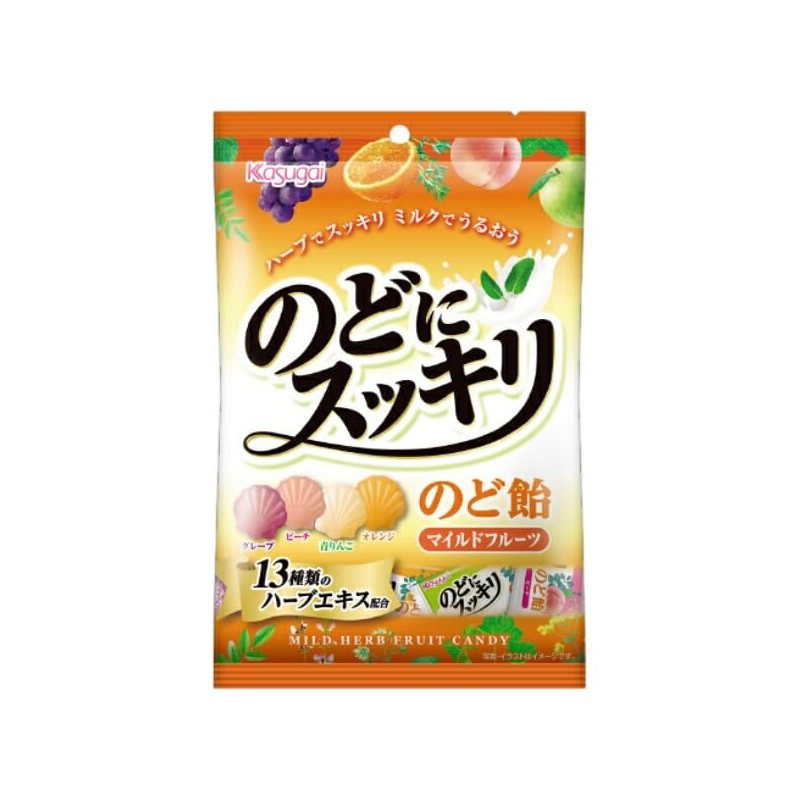 Kasugai Throat Refreshing Fruit Assortment, 4.2 oz (118 g) x