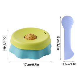 ABOAT Dog Lick Bowl Slow Feeder Rolling Ball Calming Liquid Treat Toy