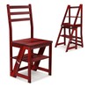 Giantex 3 Tier Folding Ladder Chair, Convertible 3 Step Stool