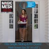 Magic Mesh Deluxe, Black | Magnetic Screen Door, Heavy Duty,