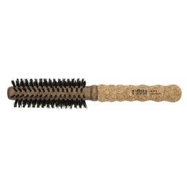 EX2 - Ibiza Small Round Brush with Extended Cork Handle, 10 Rows of Bristles by Hand Made in Spain