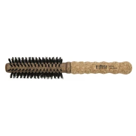 EX2 - Ibiza Small Round Brush with Extended Cork Handle, 10 Rows of Bristles by Hand Made in Spain