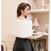 Bridal Stole Faux Fur Festive Stole Women's Elegant Evening Stole