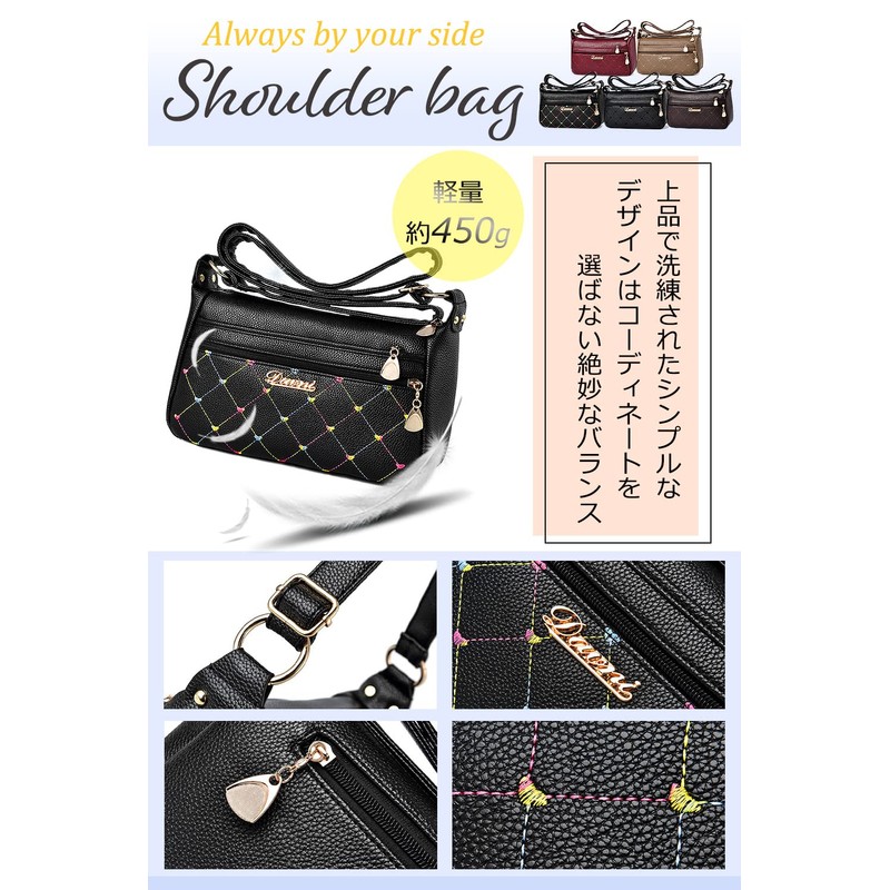 T.Y.ryanryan Women's Shoulder Bag, Crossbody Bag, Shoulder Bag, PU Leather,