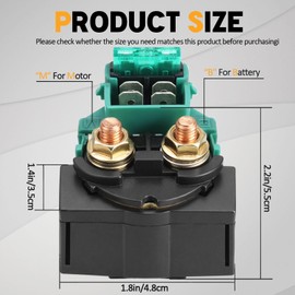 Cyleto Starter Solenoid Relay for Kawasaki Bayou 220 KLF200 1988-2002ATV/BAYOU 250 KLF250 2003-2010 ATV/KLX650 KLX 650 1993-1996/VN800 Vulcan 800 1996-2005/for Honda VT750C Shadow 2000 GSXR750
