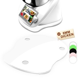 For Thermomix TM6 TM5 Sliding Board Acrylic - Quick Moving Rolling Board for Thermomix Vorwerk Food Processor TM 6 Accessories Underlay Board, White