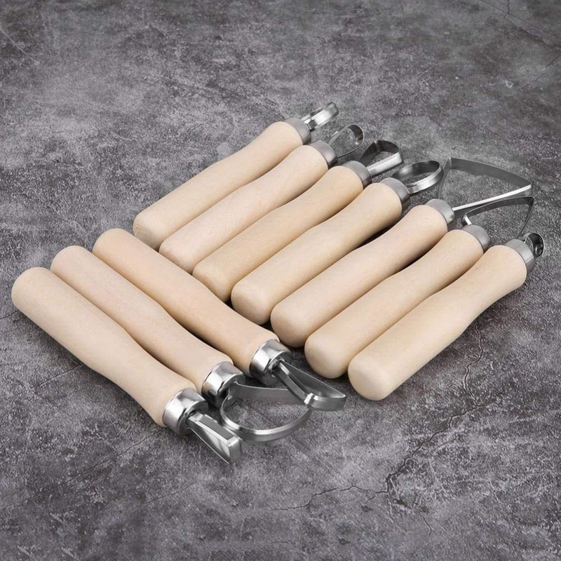 Xrten Pack of 10 sculpting tools, modelling tool, clay ceramic