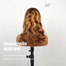 5x5 HD Lace Closure Wigs Human Hair 180% Highlight Ombre Lace Front Wigs Human Hair 20 Inch Wear and Go Glueless Wigs Human Hair Pre Plucked Pre Cut 4/27 Perruques De Cheveux Humains Pour Femmes