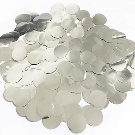 CENPEK 1.5cm Silver Foil Confetti Round Tissue Paper Table Confetti Dots for Wedding Birthday Party Decoration, 17.6 oz