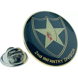 2nd Infantry Division 1 inch  Lapel Pin