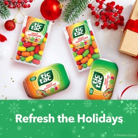 Tic Tac Fruit Adventure Mints, 4 Bottle Packs, On-The-Go Refreshment, 3.4 oz Each