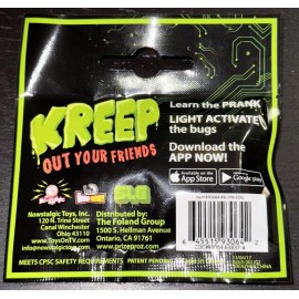 Nowstalgic Toys Kreepie Krawlies NOS Augmented Reality Prank Spider Roach Kids Light Bugs KREEPY