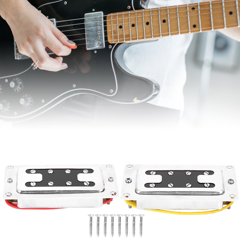 Pickup Guitar Bass Parts Lightweight Musical Instrument Accessories Silver 12K‑Resistance(Silver