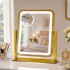 Vanity Mirror with Lights,LED Makeup Mirror,Gold,14.8“x12.6”