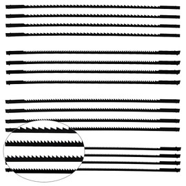 TXErfolg Scroll Saw Blades 10/15/18/24 Teeth Pinned Scroll Saw Blade for Sawing Wood/Plastic/Foam/Soft Metals - 16pcs