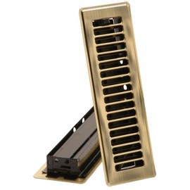 Imperial 4" x 12" Louvered Floor Register, Antique Brass, RG0249