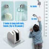 JONKEAN Brushed Nickel Handheld Shower Head Holder with 2 Hanger