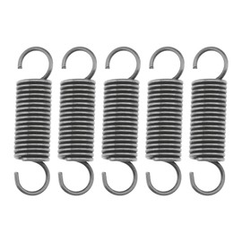 The Lord of the Tools 5PCS Tension Spring with Hooks Compressed Springs 50mm Length 12mm OD 1.5mm Wire Diameter Stainless Steel Small Dual Hooks for Production Assembly Experiment