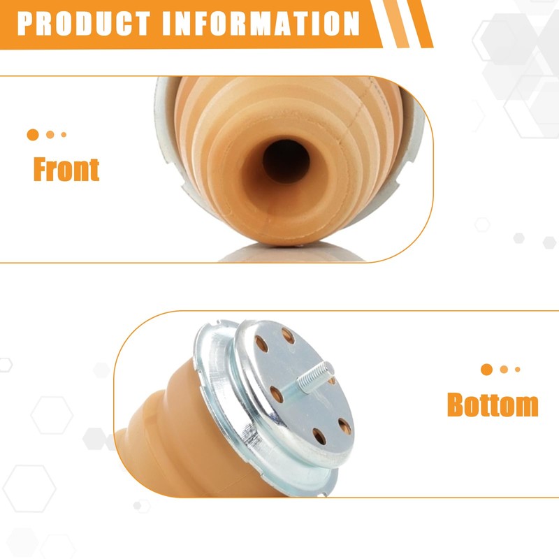Stop Buffer Rubber Bearings 2 Pieces Spring Plate Stop Buffer