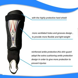 Soccer Football shin Guards with Low-Profile Flexible Super Protection,Great for Adult,Youth, Junior,Size Small
