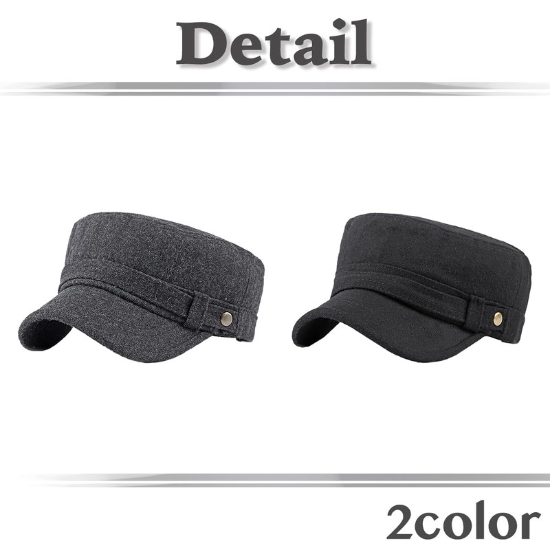 White Fang CZ136 Military Hat, Work Cap, Stylish, Stylish, Simple,