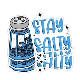 (3pcs) Stay Salty Bumper Stickers, Beach Stickers, Car Decal, Funny Bumper Stickers, Salt Life Sticker, Beachy Stickers, Kayak Stickers Decals Waterproof, Laptop Sticker, OBX Stickers, Beach Decals