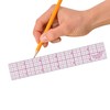 Westcott W-10 6-Inch 8ths Graph Ruler, Transparent, 1 x 6