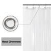 Barossa Design Extra-Long Shower Curtain with 84 inches Height (72x84),PEVA