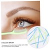 Baluue 100pcs Eyelash Comb Eyebrow Grooming Tool Portable Makeup Brush