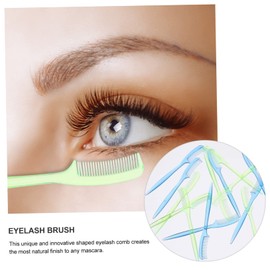 Baluue 100pcs Eyelash Comb Eyebrow Grooming Tool Portable Makeup Brush for Lashes Brows for Separating Lashes after Mascara Application