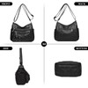 WITERY Crossboby Bag for Women - Soft PU Leather Multi-Pocket