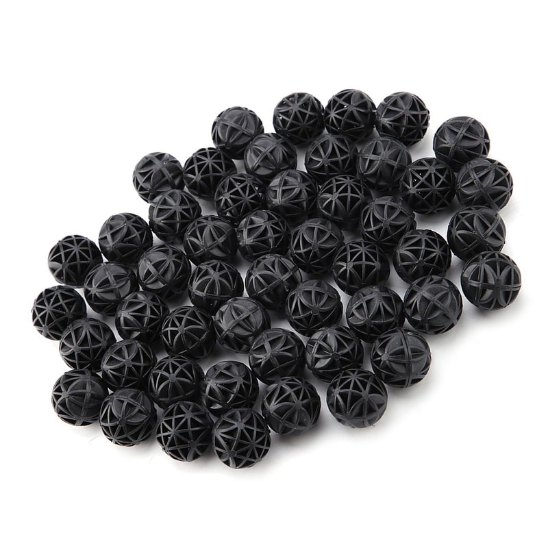 Zerodis 50Pcs Aquarium Filter, Bio Balls Filter Media Bio Porous