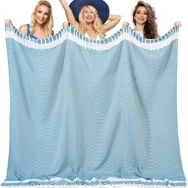 Oversized Giant Turkish Beach Towel Blanket Extra Large XXL Lightweight Quick Dry Sand Free Boho Throw Pool Cloud Sandrpoof Blankets Women Men Big Jumbo Wide 2 Person Size Dot Green