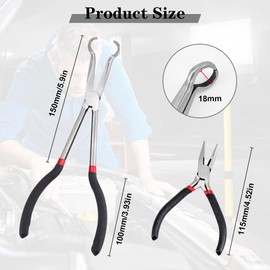 Spark Plug Removal Pliers, 11inch Automotive Hose Grip Pliers, Spark Boot Removal Pliers for Car