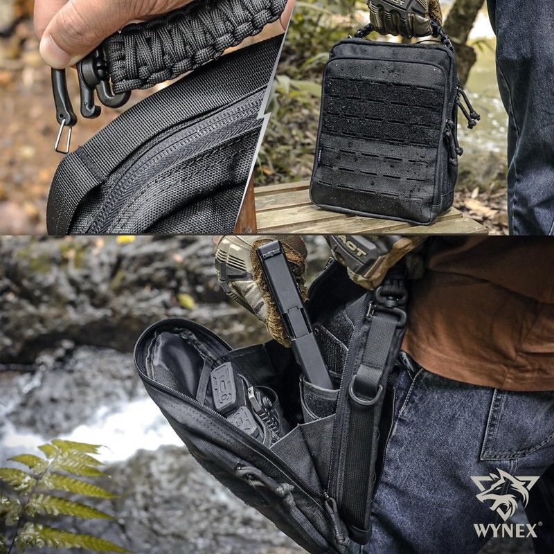 WYNEX Tactical Molle Admin Bag, Utility EDC Bag Organizer Modular