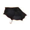 Francfranc Flanc Blackout Wave Piping Folding Umbrella, 19.7 inches (50