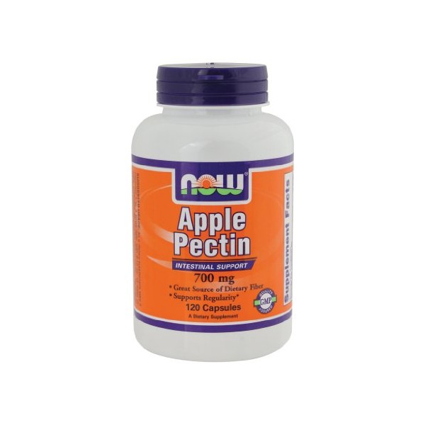 Now Foods Apple Pectin 700 mg - 120 Caps 6 Pack