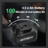 BATOCA S2 Cordless Random Orbital Polisher Buffer, 2Pcs 4.0Ah Batteries,