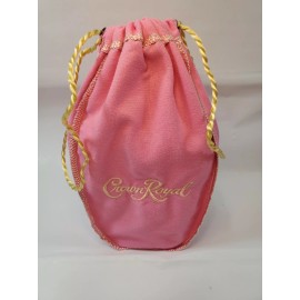 Crown Royal Custom Crown Royal Pink Bag 9" Size Pastel